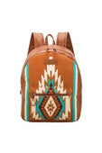 Wrangler Maya Aztec Backpack - Tan or Blue (7497067429965)