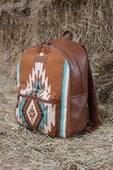 Wrangler Maya Aztec Backpack - Tan or Blue (7497067429965)
