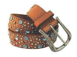 Womens Roper Nail Heads Belt w22 (6833377902669)