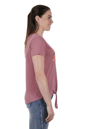 Womens Pure Western Lylah Tee Tshirt (6895101804621)