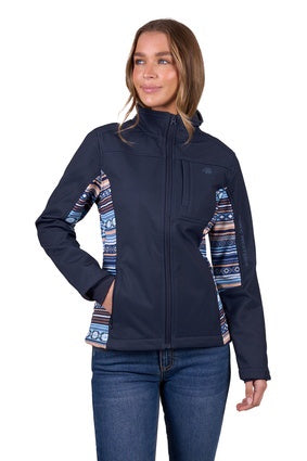 Womens Pure Western Misha Softshell Jacket - Navy (7472652714061)