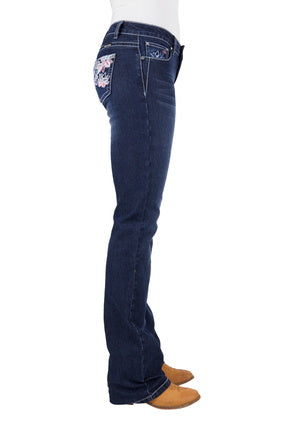 Womens Pure Western Carole Relaxed Rider Jean - 36 Leg (6895068807245)