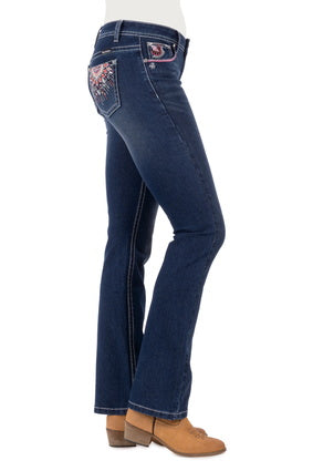 Womens Pure Western Adeline Boot Cut Jean - 34 Leg (6895068741709)