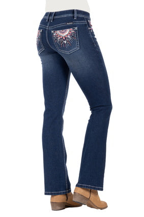 Womens Pure Western Adeline Boot Cut Jean - 34 Leg (6895068741709)