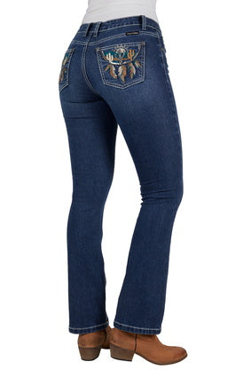 Womens Pure Western Alba Boot Cut Jean -32 Leg (7033678856269)
