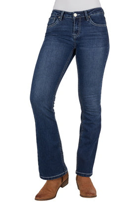 Womens Pure Western Alba Boot Cut Jean -32 Leg (7033678856269)