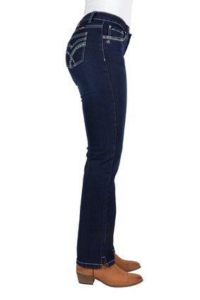 Womens Pure Western Oda Straight Leg Jean (7033678823501)