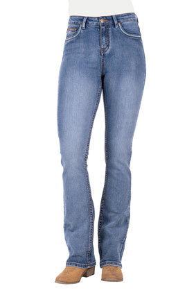 Womens Pure Western Nina High Rise Boot Cut Jean - (6895068938317)