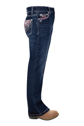 Girls Pure Western Adeline Boot Cut Jean (6895073886285)