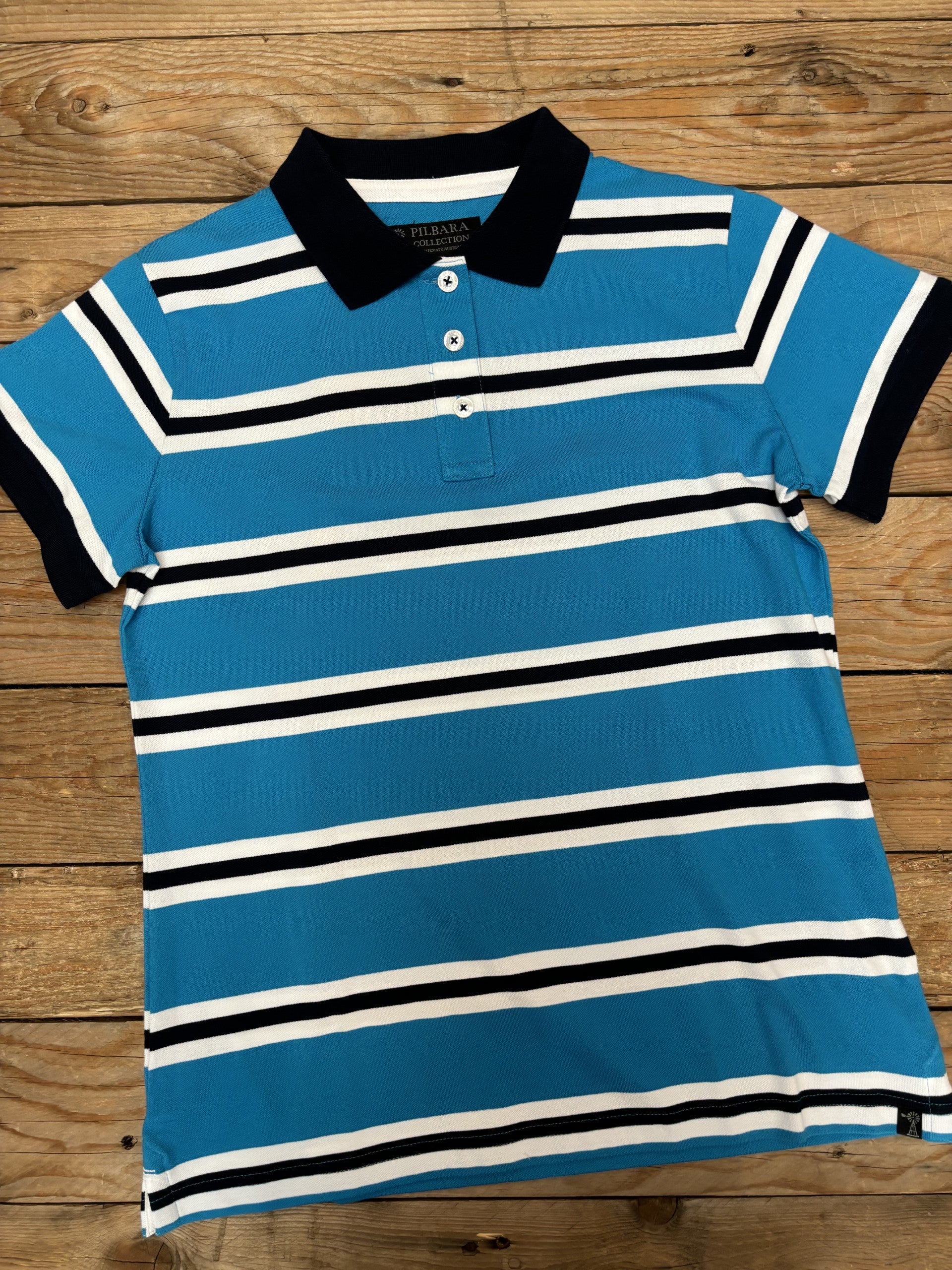 Womens Pilbara Striped Polo Shirt SU23 (7013972639821)