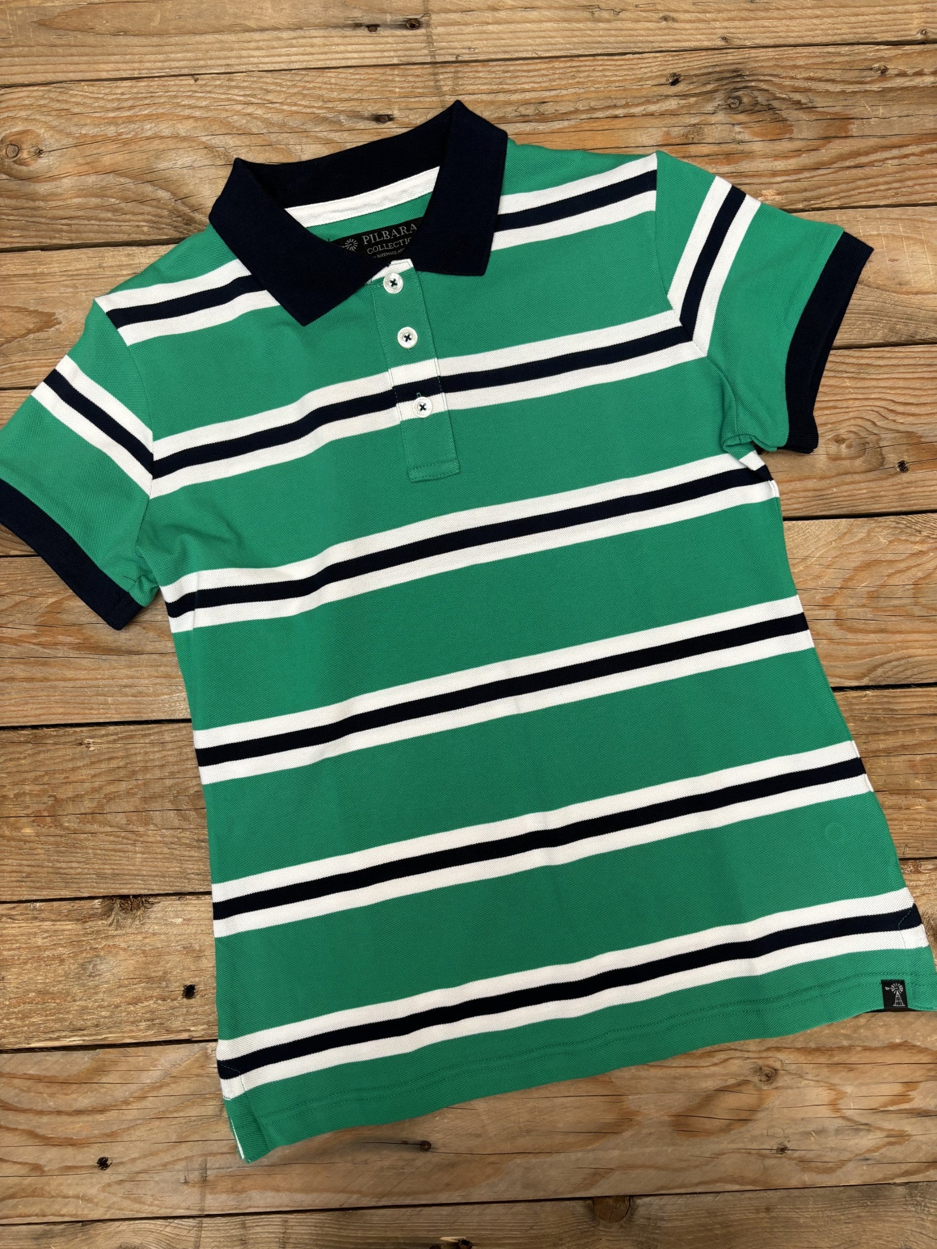 Womens Pilbara Striped Polo Shirt SU23 (7013972639821)