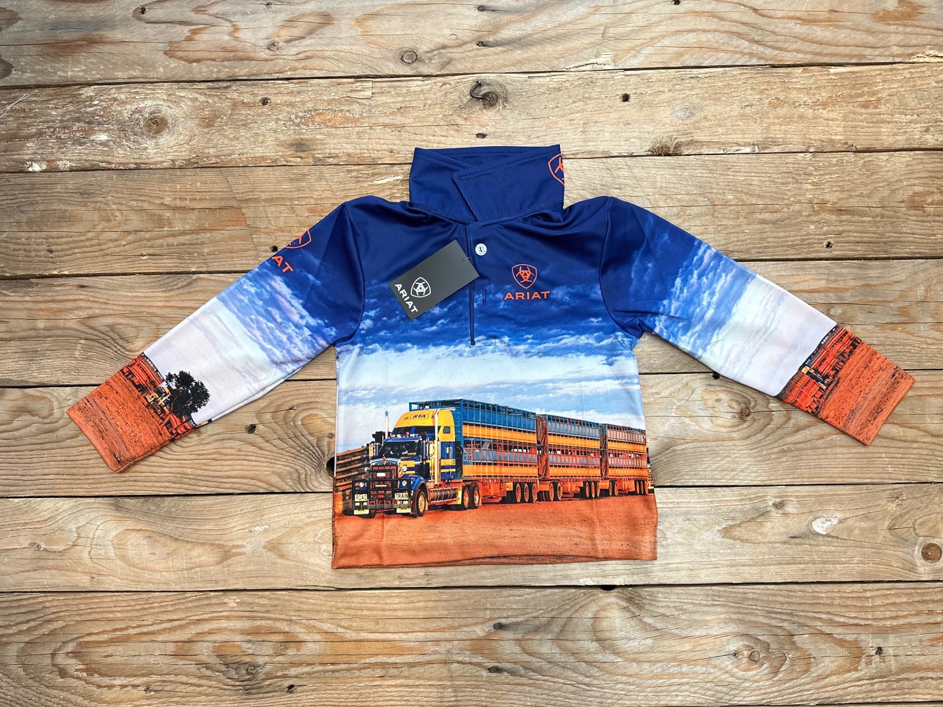 Kids Ariat Fishing Shirt - Roadtrain – Debs Country Outfitters