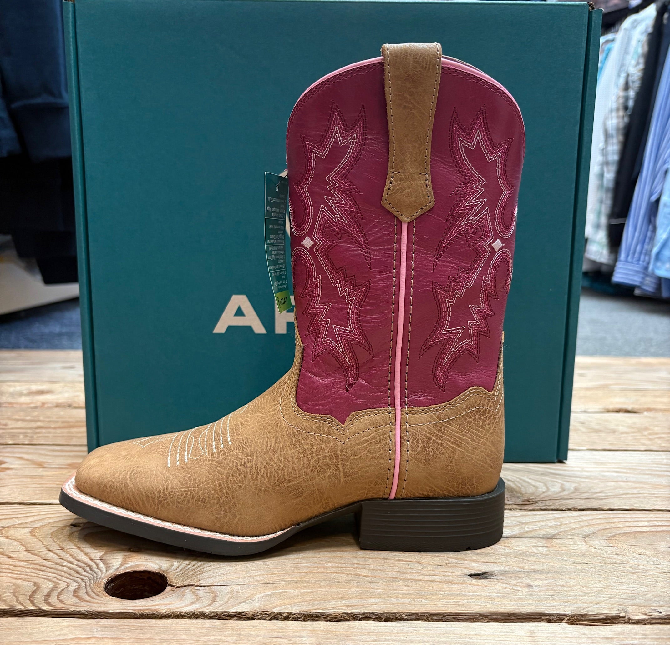 Ariat Youth Tombstone Boot - Cottage / Rosebud (7564218499149)