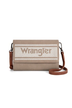 Wrangler Sierra Logo Crossbody Bag - Pink or Camel (7531357569101)