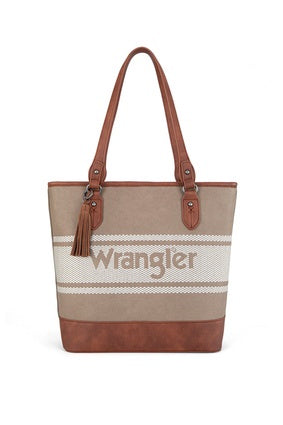 Wrangler Sierra Logo Tote Bag - Pink or Camel (7531357601869)
