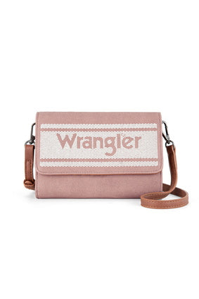 Wrangler Sierra Logo Crossbody Bag - Pink or Camel (7531357569101)