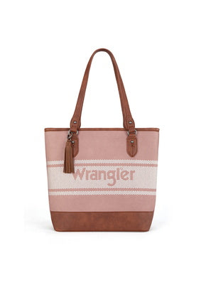 Wrangler Sierra Logo Tote Bag - Pink or Camel (7531357601869)
