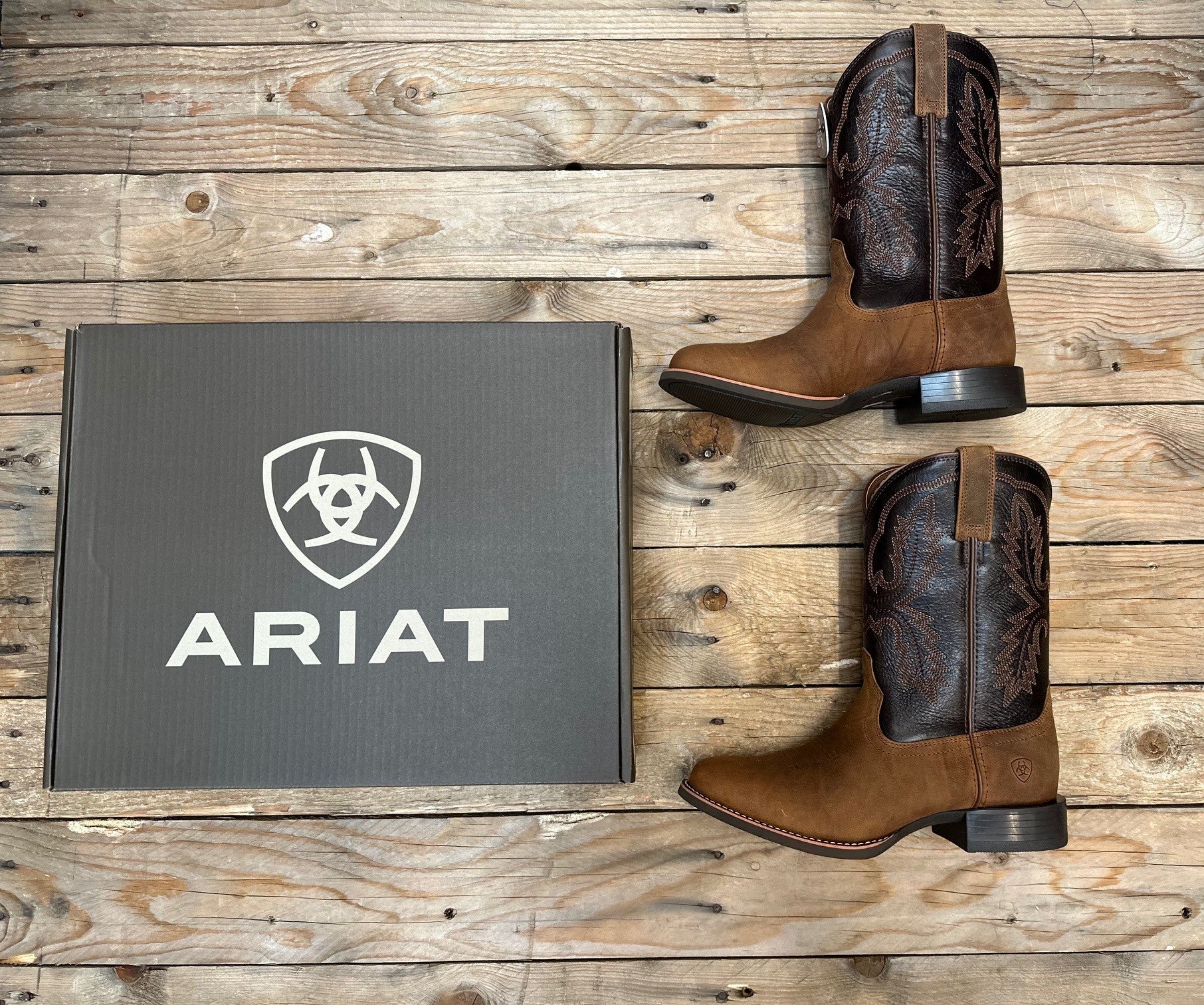Mens Ariat Sport Stratten - Sorrel Crunch / Bitter Brown (6974628724813)