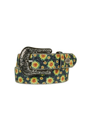 Womens Pure Western Sunny Belt - Multi Sunflower (7328006209613)
