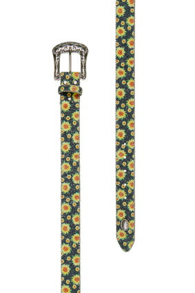 Womens Pure Western Sunny Belt - Multi Sunflower (7328006209613)