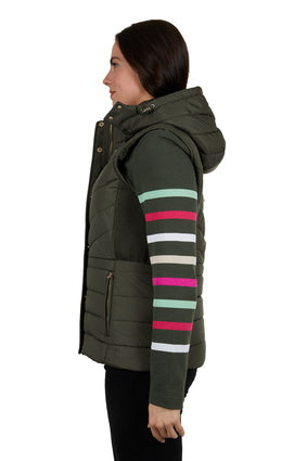 Womens Thomas Cook Mayfield Vest - Khaki (7041900347469)