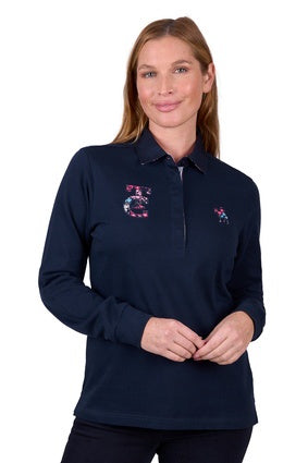 Womens Thomas Cook Adeline Rugby Shirt - Navy (7453215195213)