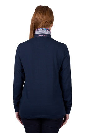 Womens Thomas Cook Adeline Rugby Shirt - Navy (7453215195213)
