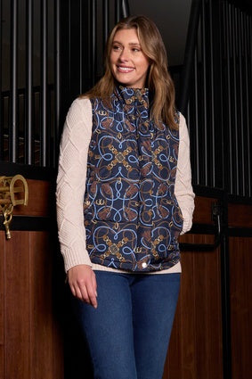 Womens Thomas Cook Millie Reversible Vest - Navy / Pattern (7472653041741)
