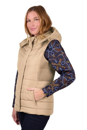 Womens Thomas Cook Mayfield Vest - Tan (7472653008973)