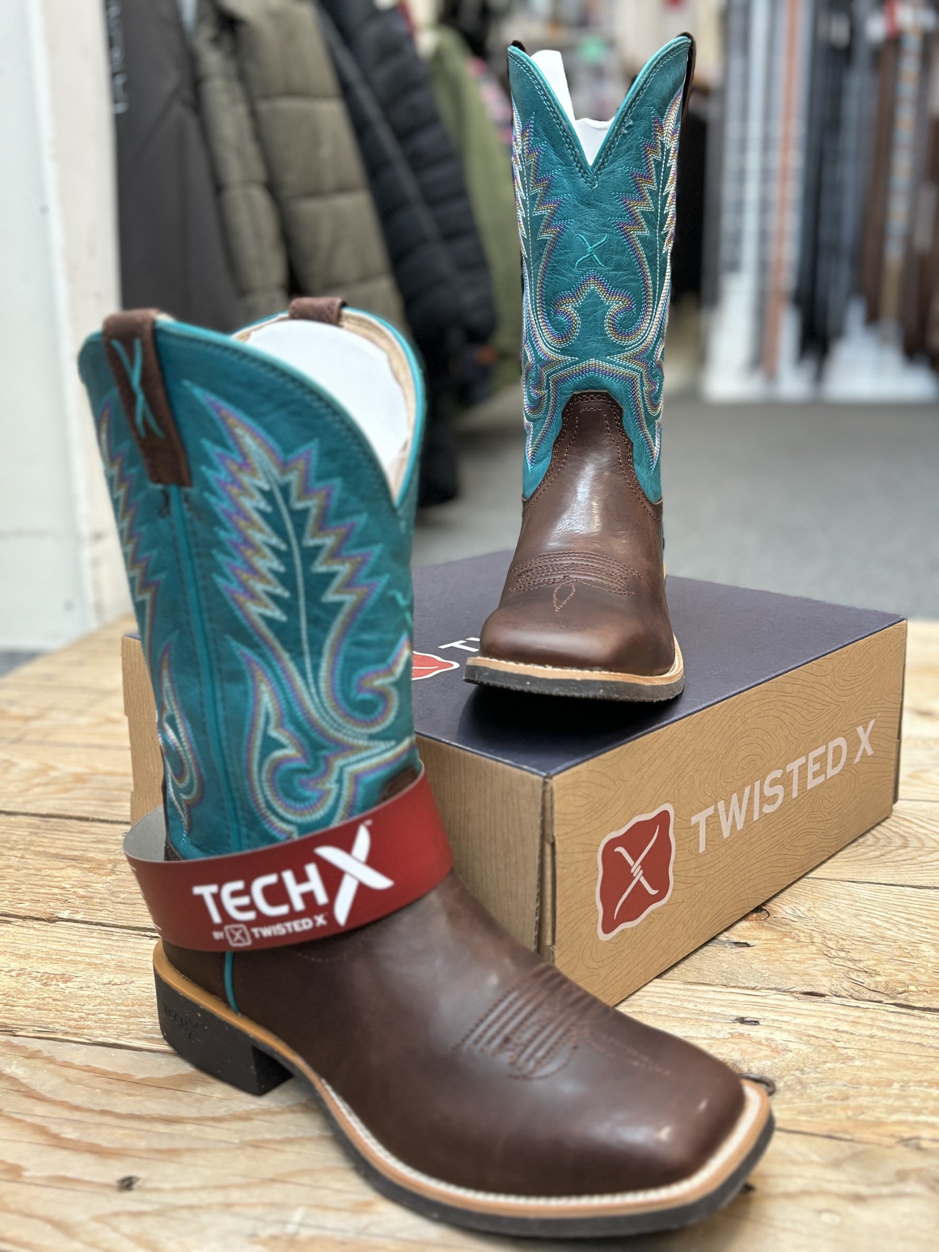 Womens Twisted X 11" Tech X2 Boot - Choc / Ocean (7229070114893)