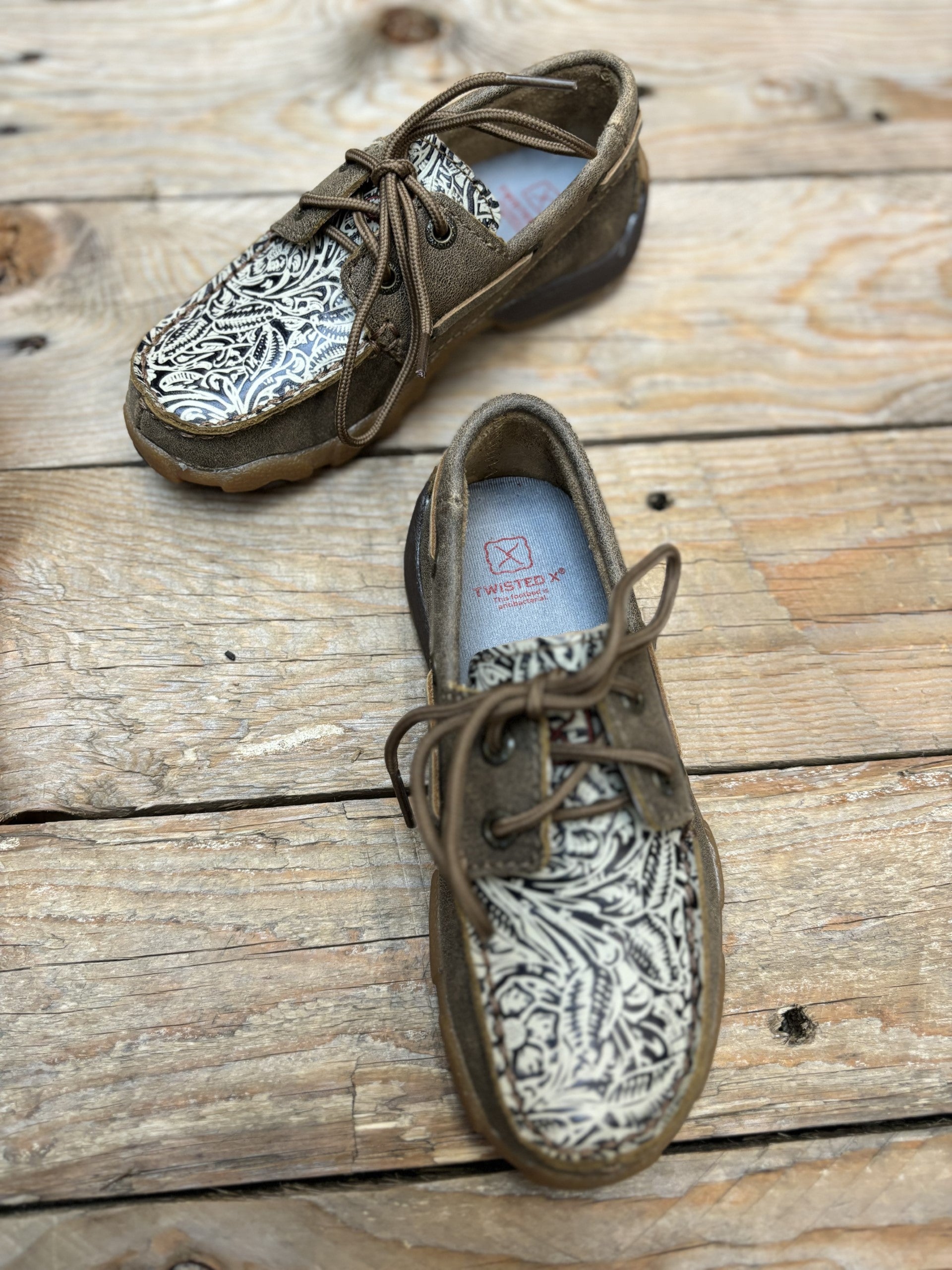 Childrens Twisted X Tooled Casual Lace Up Moc (6750677762125)