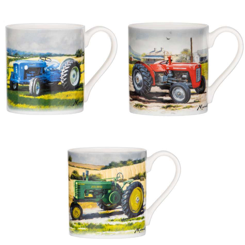 Tractors Then and Now - 3 options of Mugs (7354780352589)