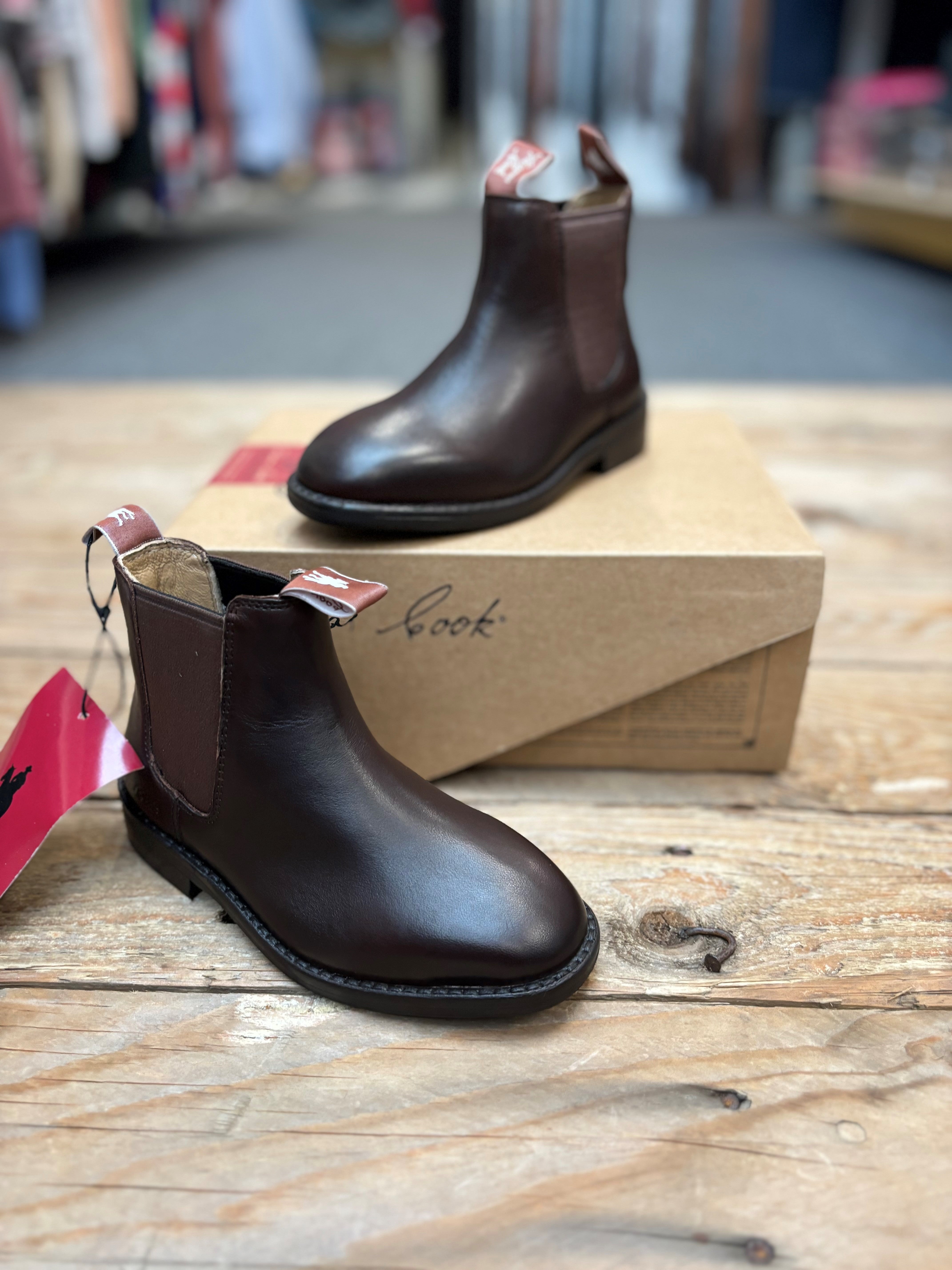 Kids Thomas Cook Trent Dress Elastic Side Boot - Chestnut (6912263553101)