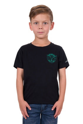 Boys Pure Western Walker Tee Tshirt - Black (7328000868429)