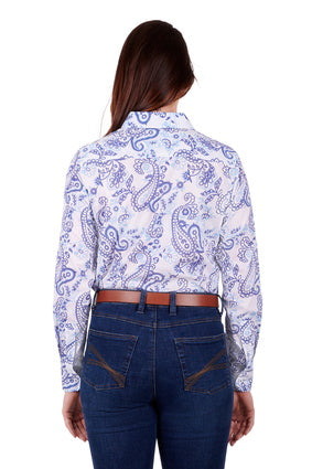 Womens Thomas Cook Piper LS Shirt - White (6894256685133)