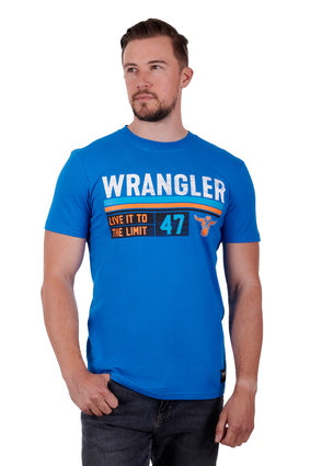 Mens Wrangler Jones Tee Tshirt - Royal Blue (6894508965965)