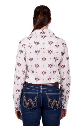 Womens Wrangler Offelia LS Shirt - Multi (6894478098509)