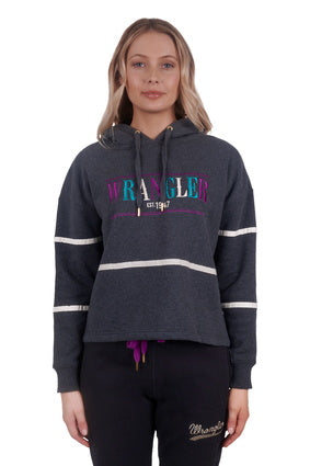 Womens Wrangler Cathie Pullover Hoodie - Charcoal (7025729994829)
