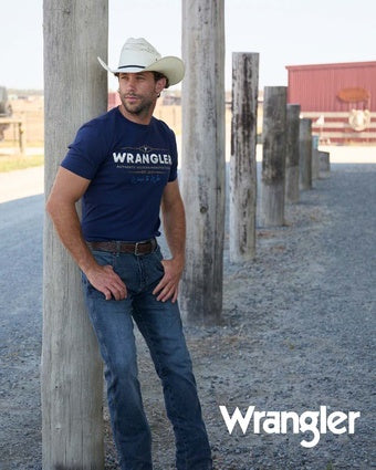 Mens Wrangler Albert Short Sleeve  Tee Tshirt  - Navy