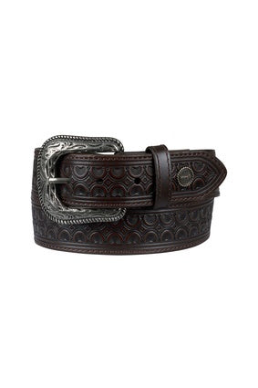 Mens Wrangler Sammy Belt - Dark Tan