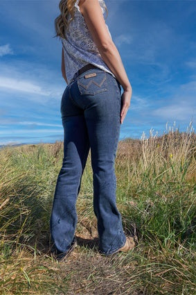 Womens Wrangler Jane Mae Jeans - Dark Indigo (7553565327437)