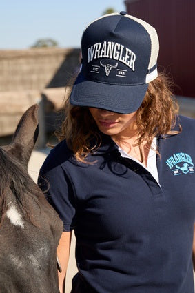 Womens Wrangler Lyndell High Profile Trucker Cap - Pink or Navy