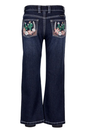 Girls Pure Western Zoe Boot Cut Jean - Midnight (7327747539021)