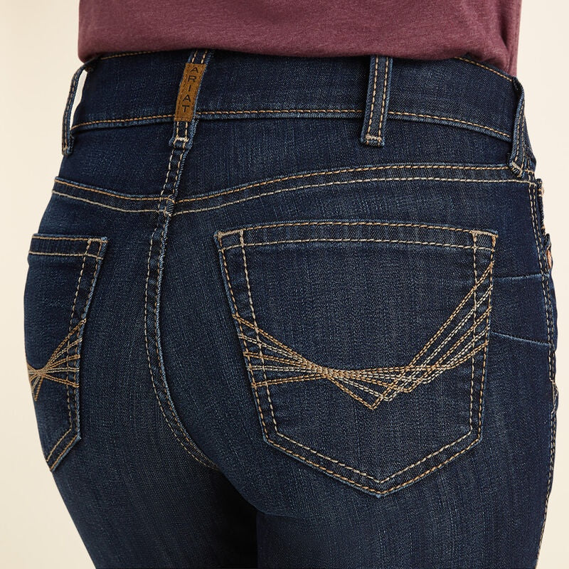 Womens Ariat REAL Perfect Rise Straight Leg Jean - Greta Midnight (6888335376461)