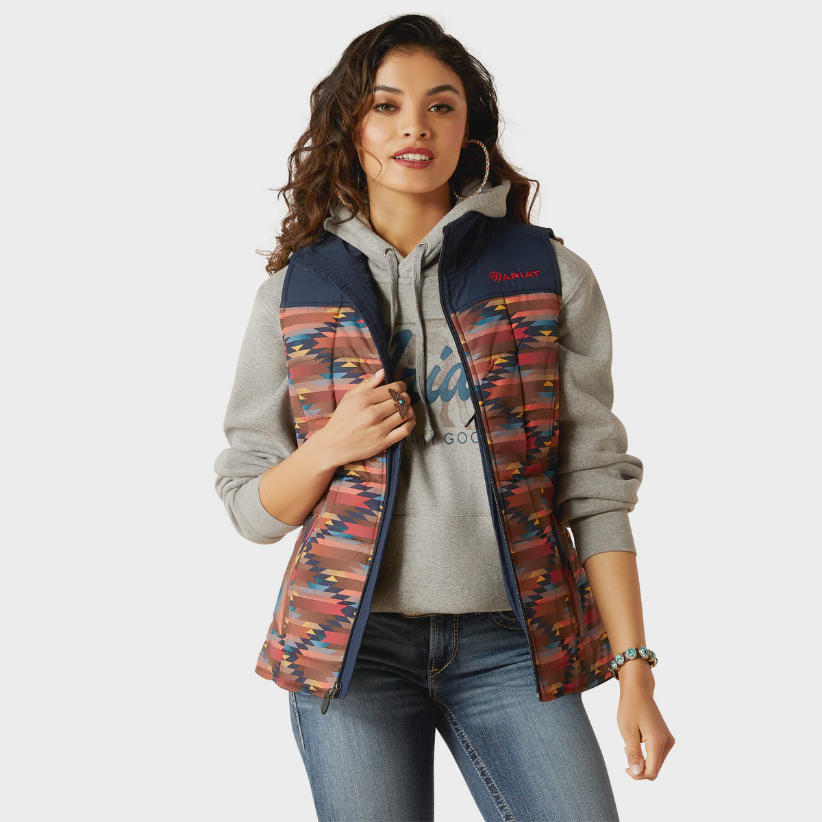 Womens Ariat REAL Crius Insulated Vest - Mirage Print (7025712857165)