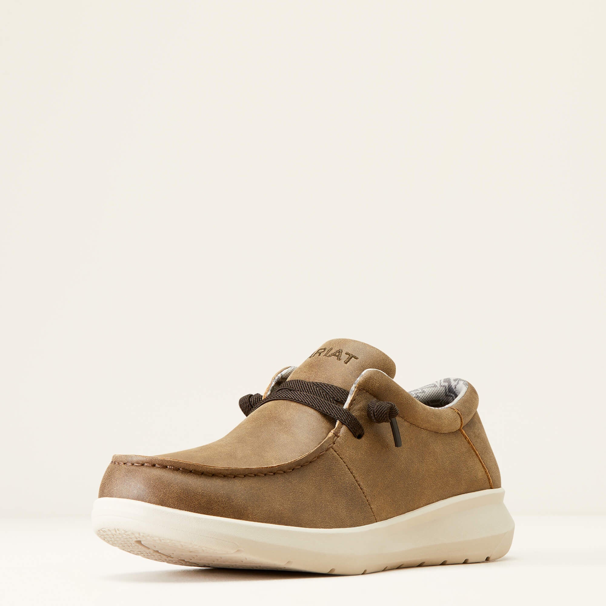 Mens Ariat Hilo Stretch Lace Slip on Shoe - Brown Bomber (6910009016397)