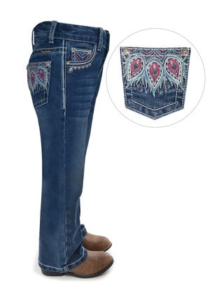 Girls Pure Western Belle Bootcut Jean (4779360321613)