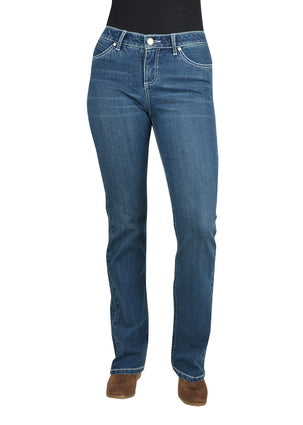 Womens Wrangler Arizona Q Baby Booty Up Denim Jean - Vintage Wash (6782668931149)