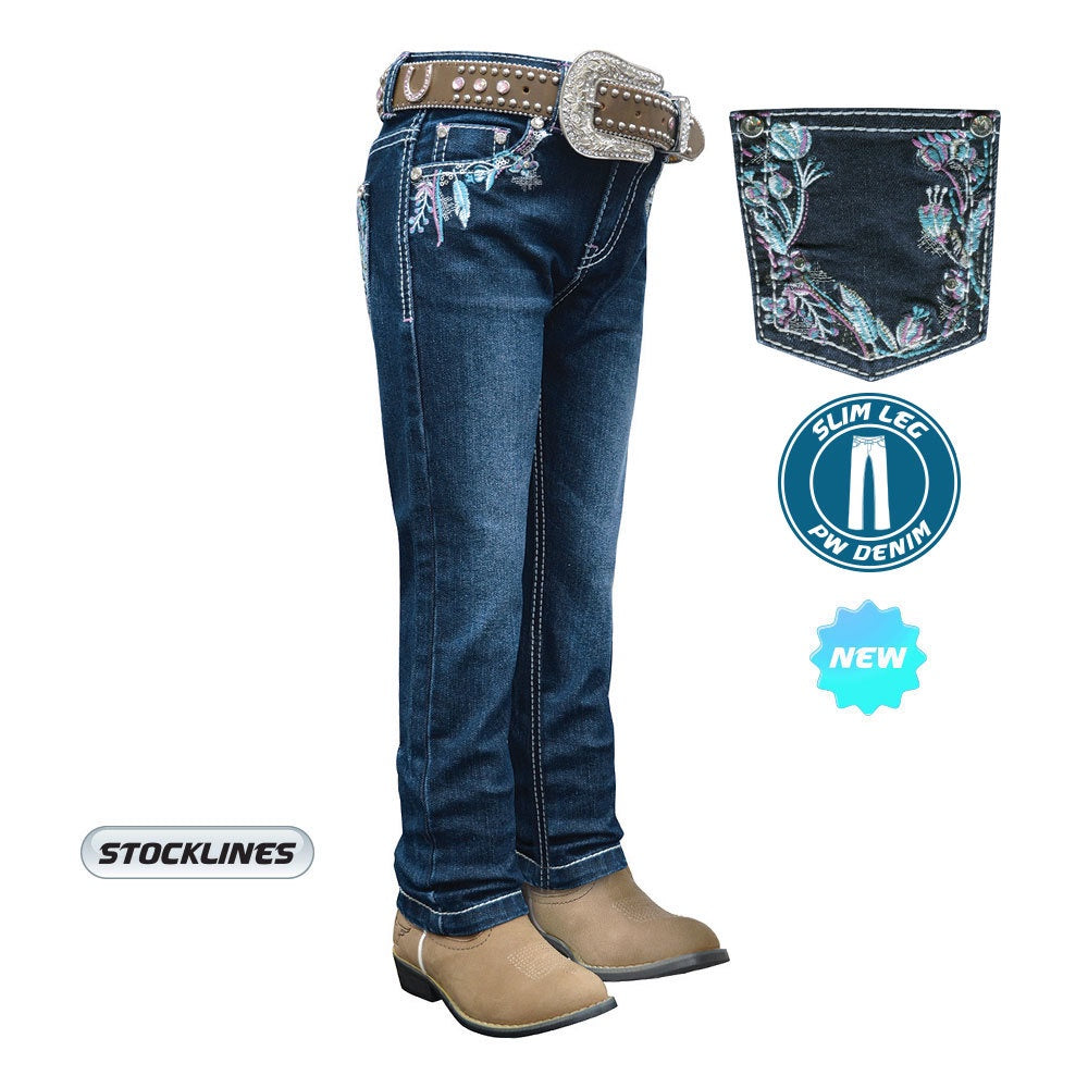Girls Pure Western Madison slim Jean (3754287300685)