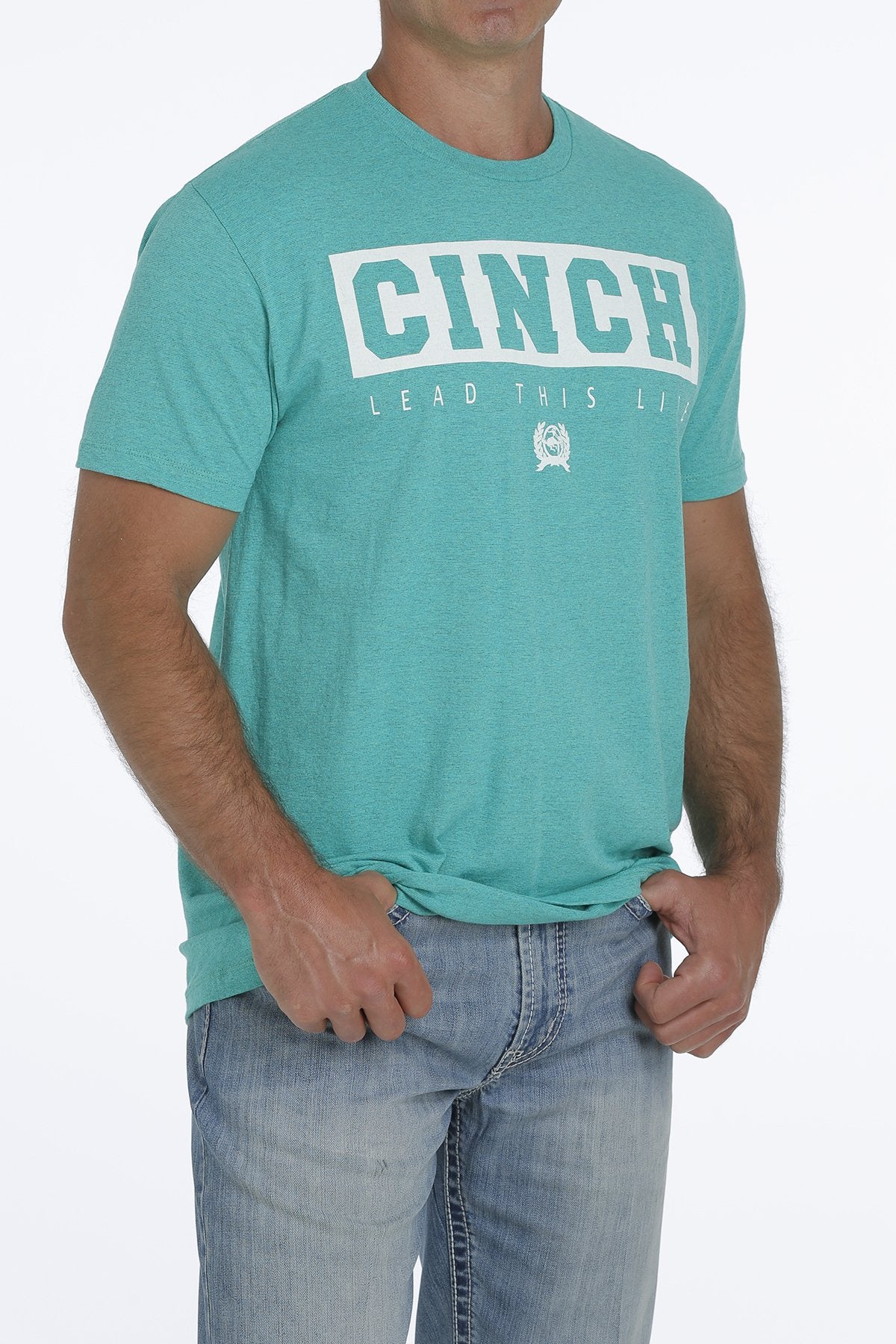 Mens Cinch Garrett Turquoise Tee w21 (6631743684685)